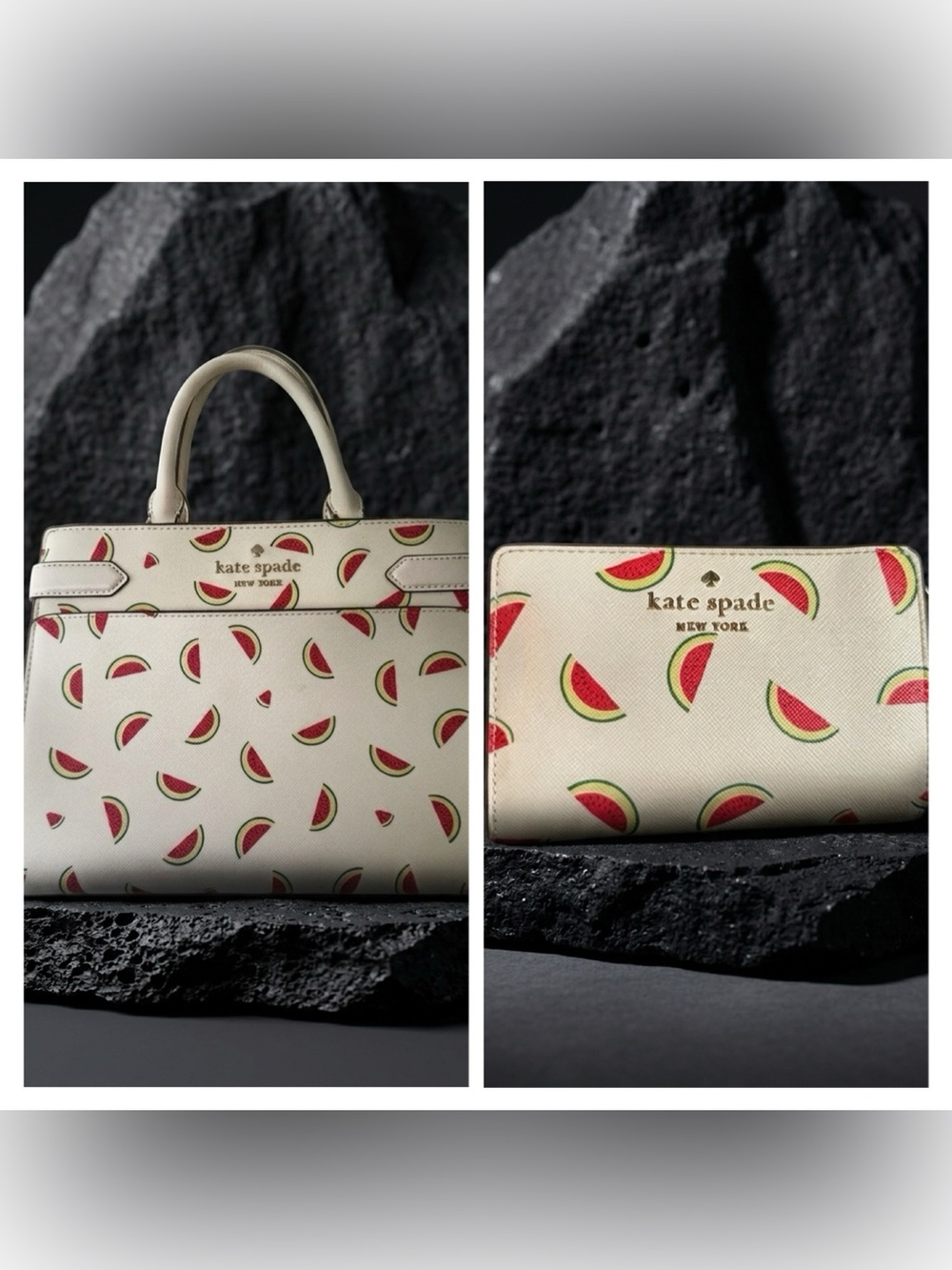 Kate Spade Staci Watermelon Party Medium Satchel & Wallet Set